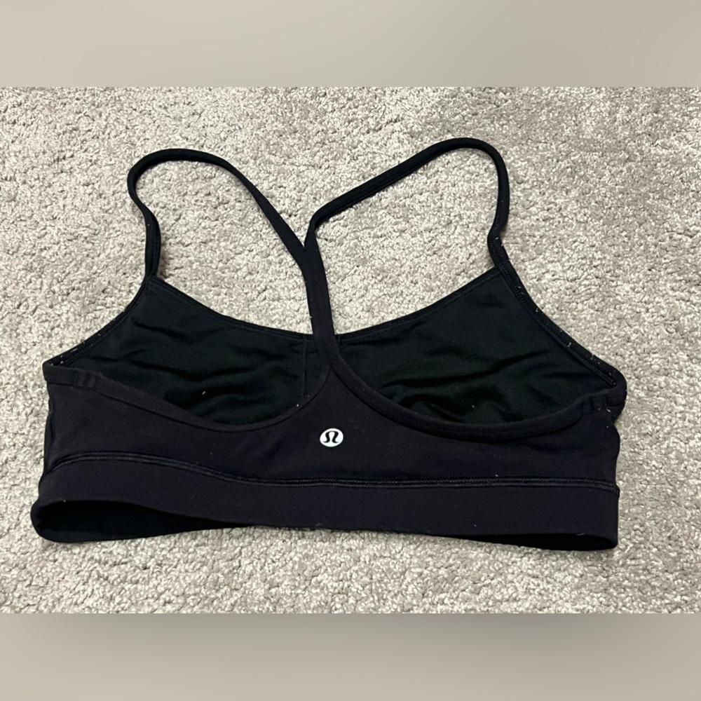 Size 8 Lululemon Y bra. BLACK